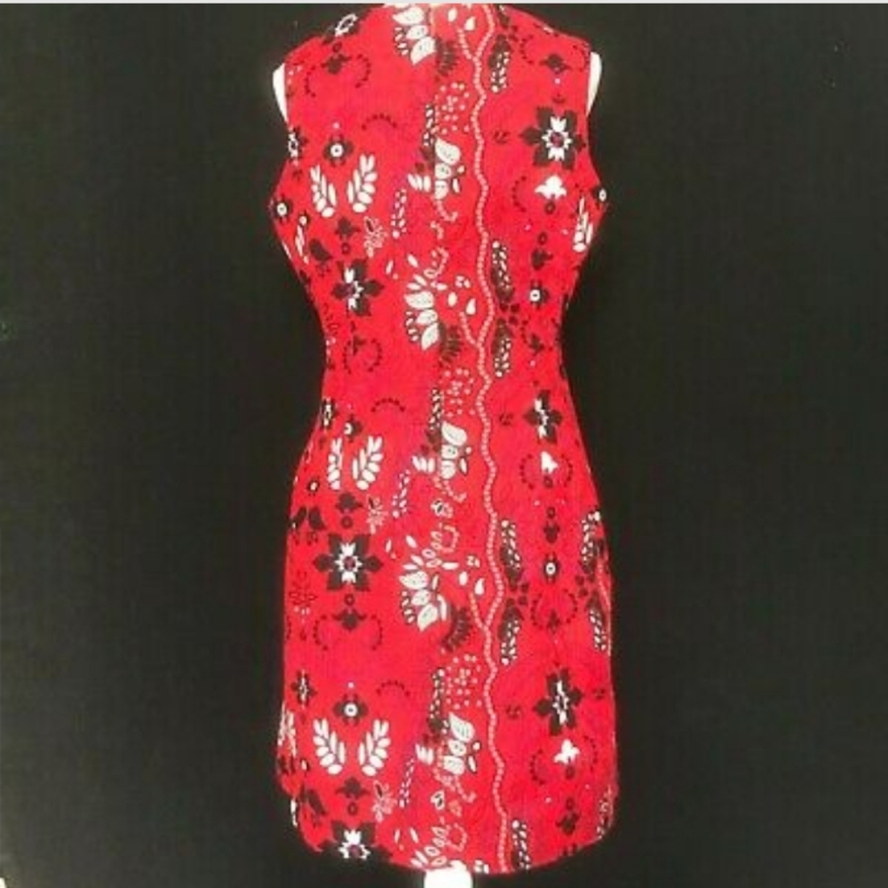 Eva Mendes Sleeveless Printed Dress (A2)